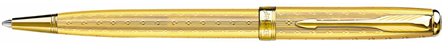 Parker Sonnet Gold Lustre ballpoint pen.