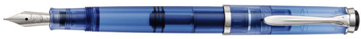 M205 Pelikan Transparent Blue fountain pen.