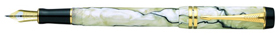 Pearl & Black Parker Duofold fountain pen.