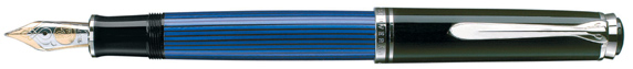 Black and Blue Pelikan 805 fountain pen.