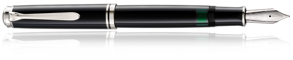 Pelikan M1005 Black fountain pen.