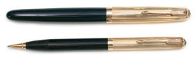 Parker 51 Vacumatic pen set in cedar blue.