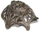 Cast bronze inkwell.