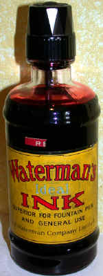 Waterman's ink bottle.