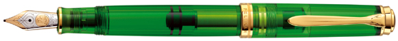 M800 Green Demonstrator fountain pen.
