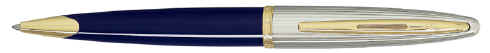 Blue Lacquer Waterman Carene Deluxe ball pen.