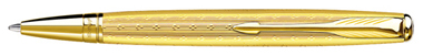 Gold Lustre Parker Sonnet Monobloc ballpoint pen.