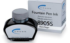 Cross ink, ink cartridges and converters.