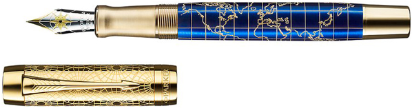 Parker Duofold Craft Of Travelling fountain pen.
