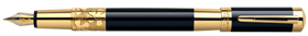 Black and GT Waterman Elegance fountain pens.