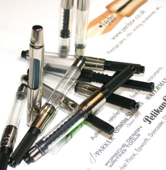 Fountain pen converters for Parker, Waterman, Sheaffer, Dupont, Cross, Lamy, Visconti, Pelikan, Caran d'Ache, Faber Castell, etc.