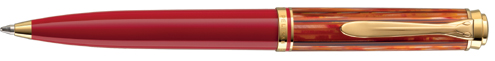 Special edition K600 Pelikan Tortoiseshell Red ballpoint pen.
