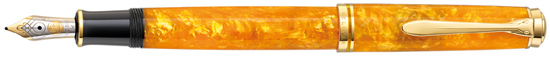 M600 Pelikan Vibrant Orange fountain pen.