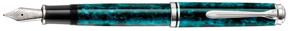 Special Edition M805 Pelikan Souveran Ocean Blue fountain pen.