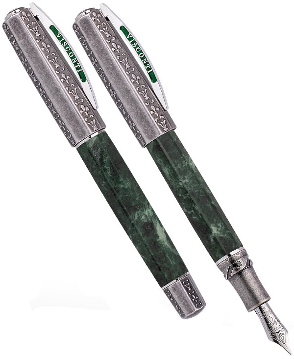 Visconti Magnifico Serpentine Green fountain pen.