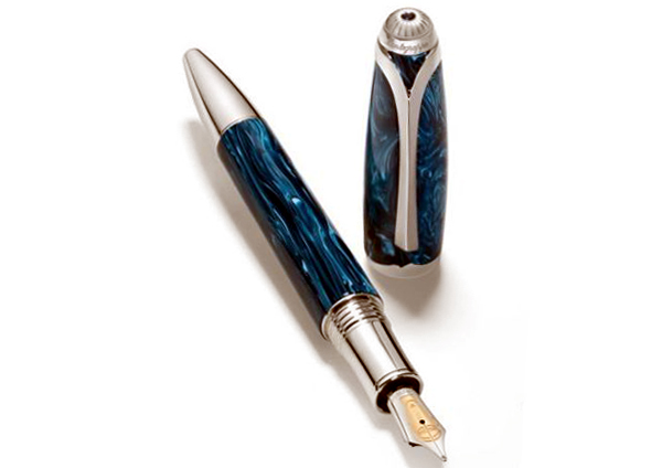 Limited edition Montegrappa Modigliani fountain pen in silver.