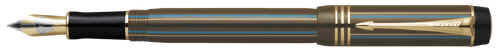 Chocolate Pinstripe Parker Duofold International fountain pen. 