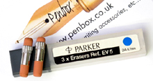 Parker EV5 erasers for Parker Jotter and Vector.
