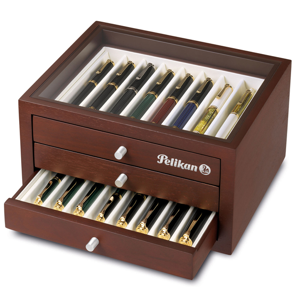 Safe storage for pen collection in this pen cabinet from Pelikan.