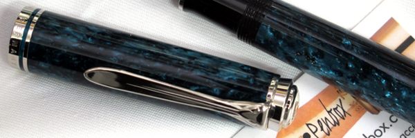 Pelikan Souveran Ocean Blue pen.