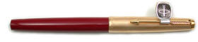 Rage red Parker 51 fountain pen.