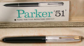 Rolled silver Parker 51.
