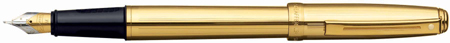 Fluted 22k gold plated Sheaffer Prelude fountain pen.