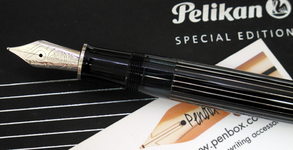 Special edition M815 Metal Striped Pelikan Souveran fountain pen from Pelikan.