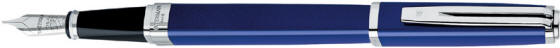 Waterman Exception Slim blue lacquer fountain pen.